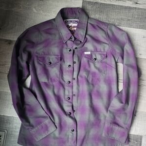 Dixxon Workwear Reign Purple Flannel Womens Small